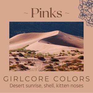 Pink & peachy colors